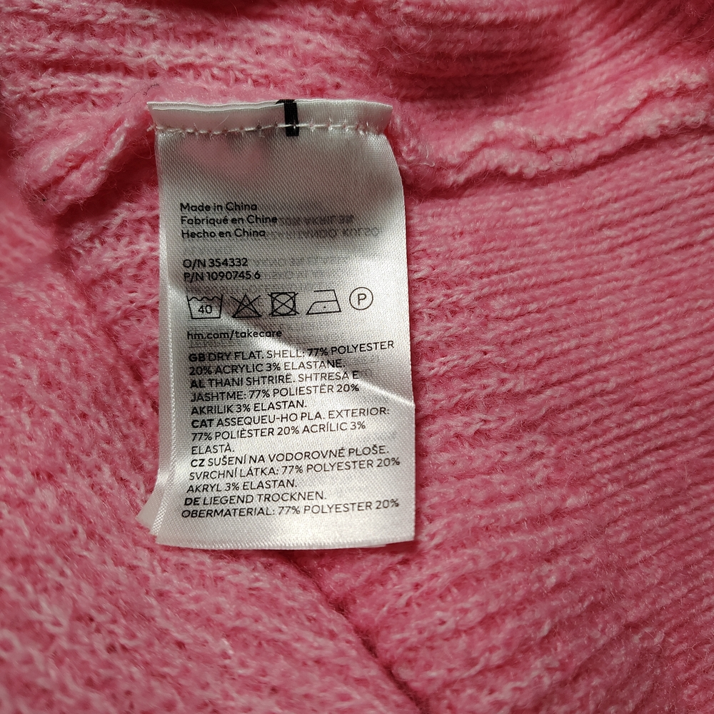 Divided Bubblegum Pink Knit Sweater Dress Women's Size Small - Picture 6 of 10